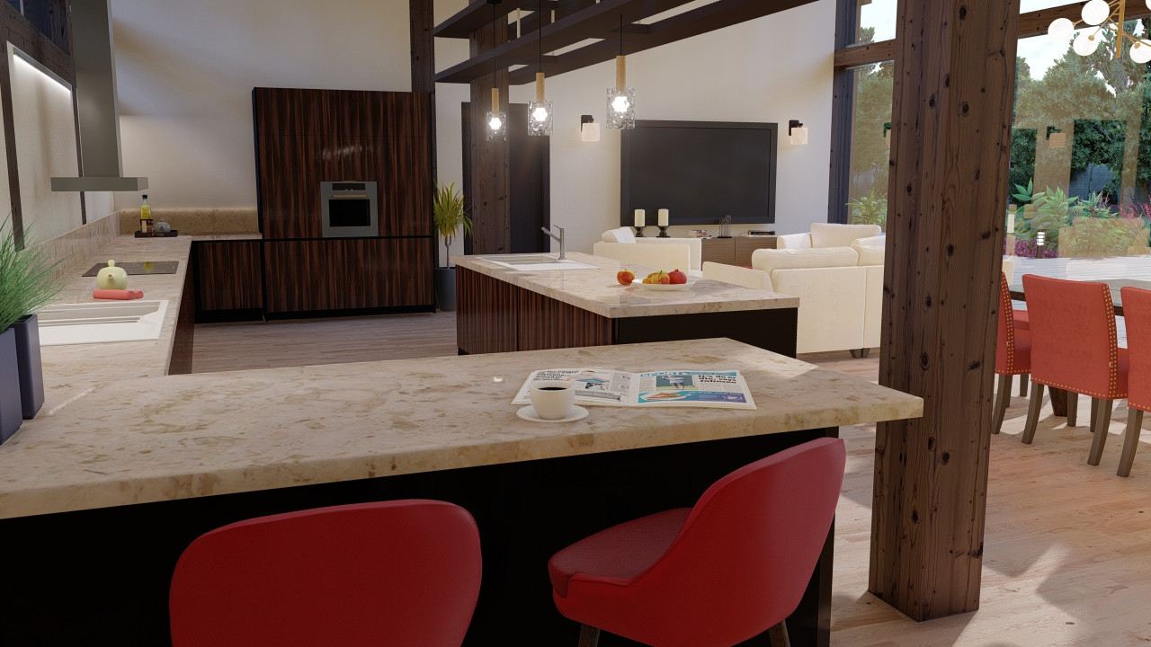 СПА комплекс с бассейном, сауной, барбекю и хоз.блоком