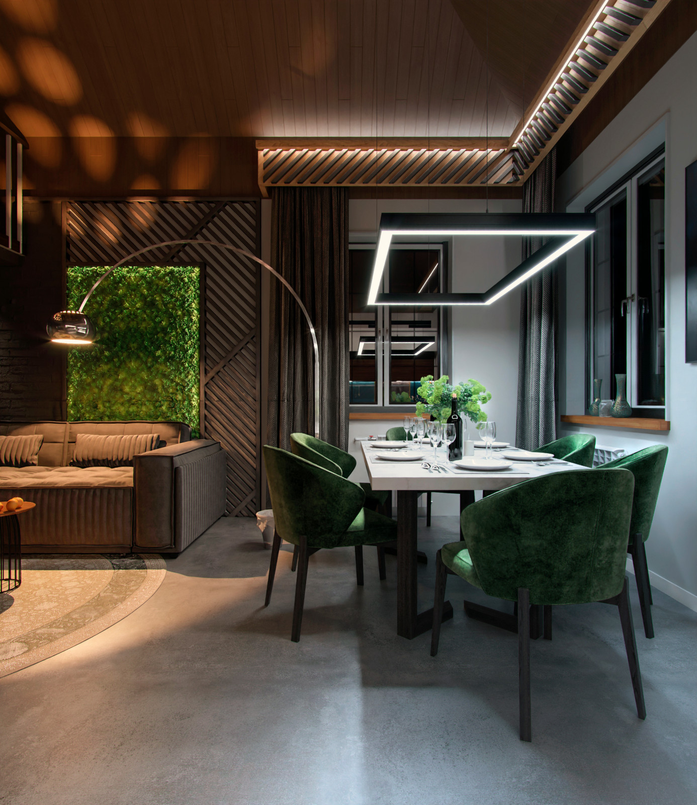 Разработка визуальной концепции шоурума (97 м2) для застройщика в г. Уфа