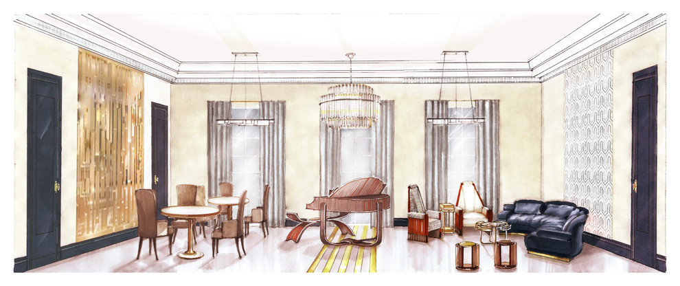 Обложка проекта: Эскизирование проекта, совместно с Ольгой Каминской