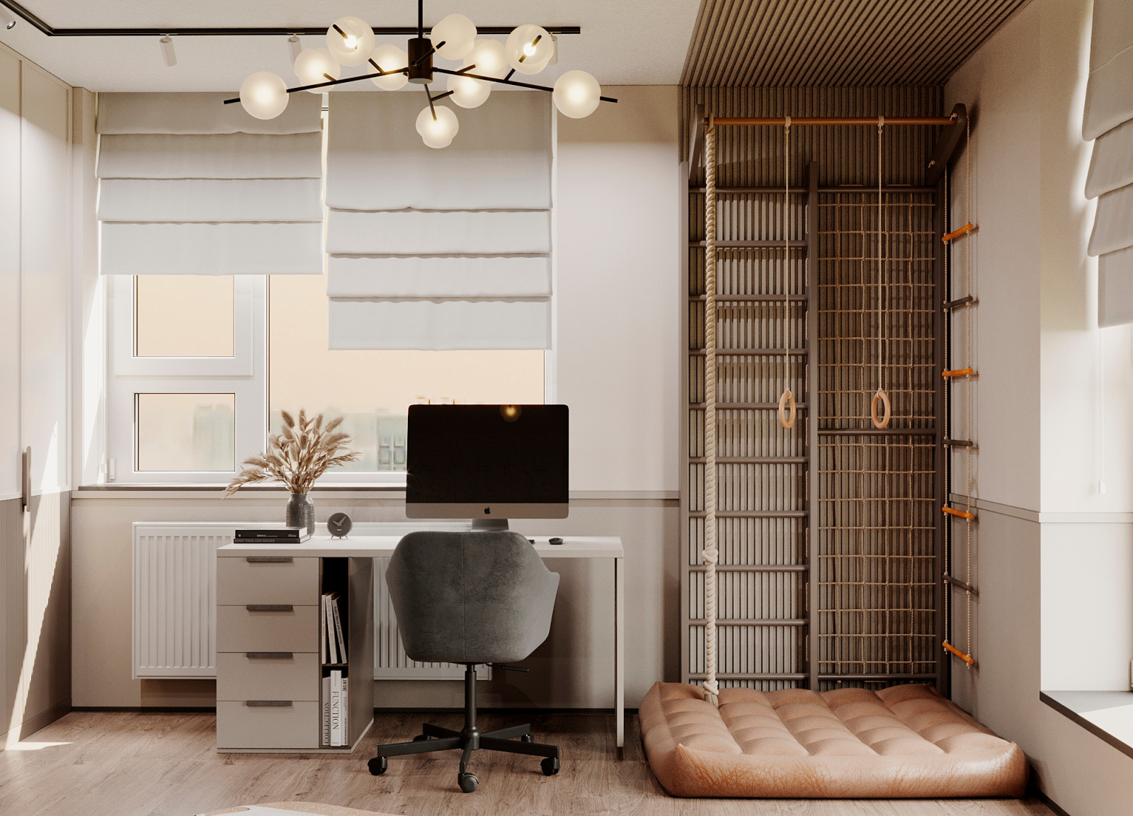 Детская сппальня в квартире в ЖК "Discovery Residence" Екатеринбург