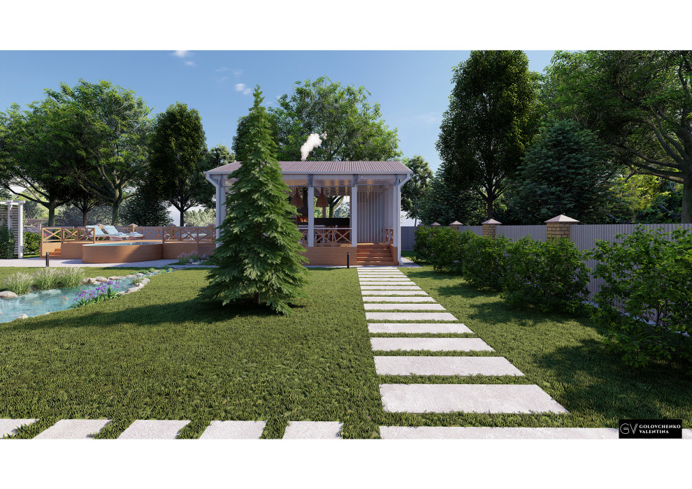 Концептуальный проект ландшафта частного дома