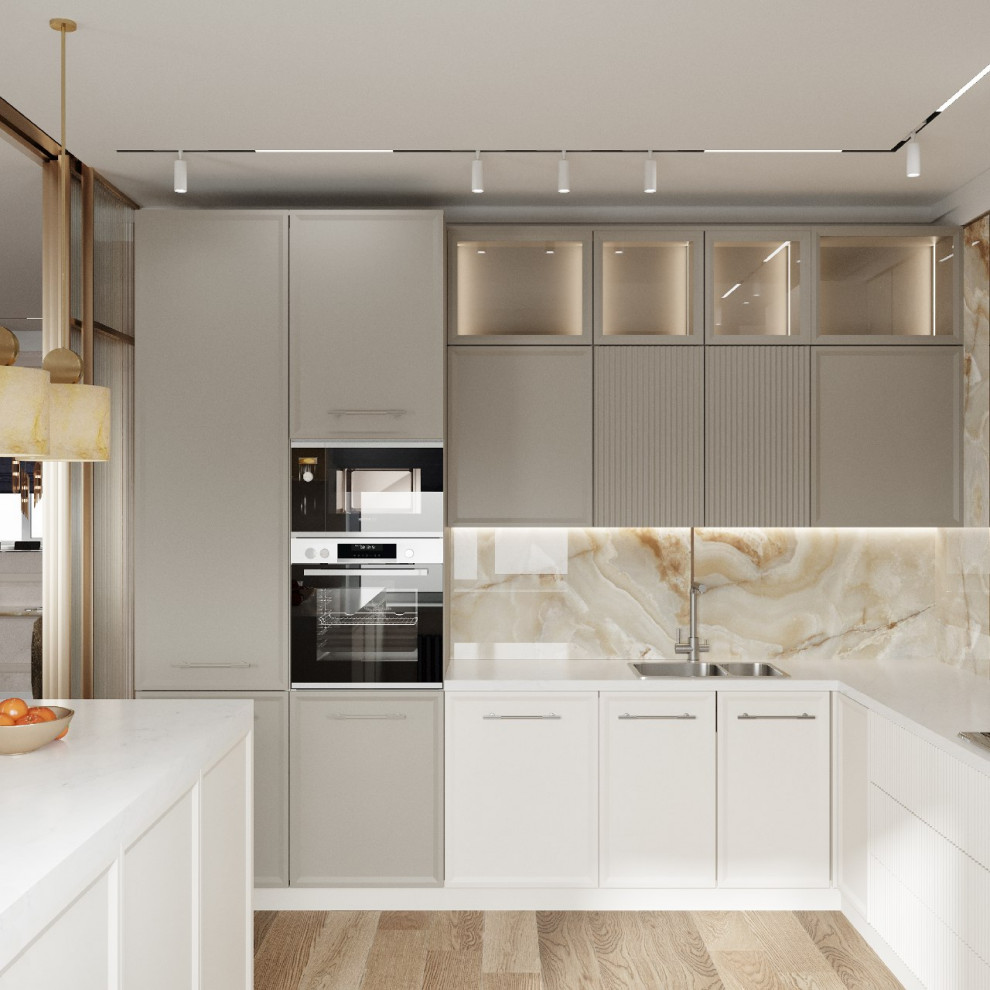 Трехкомнатная квартира площадью 120 м2. Современная классика.