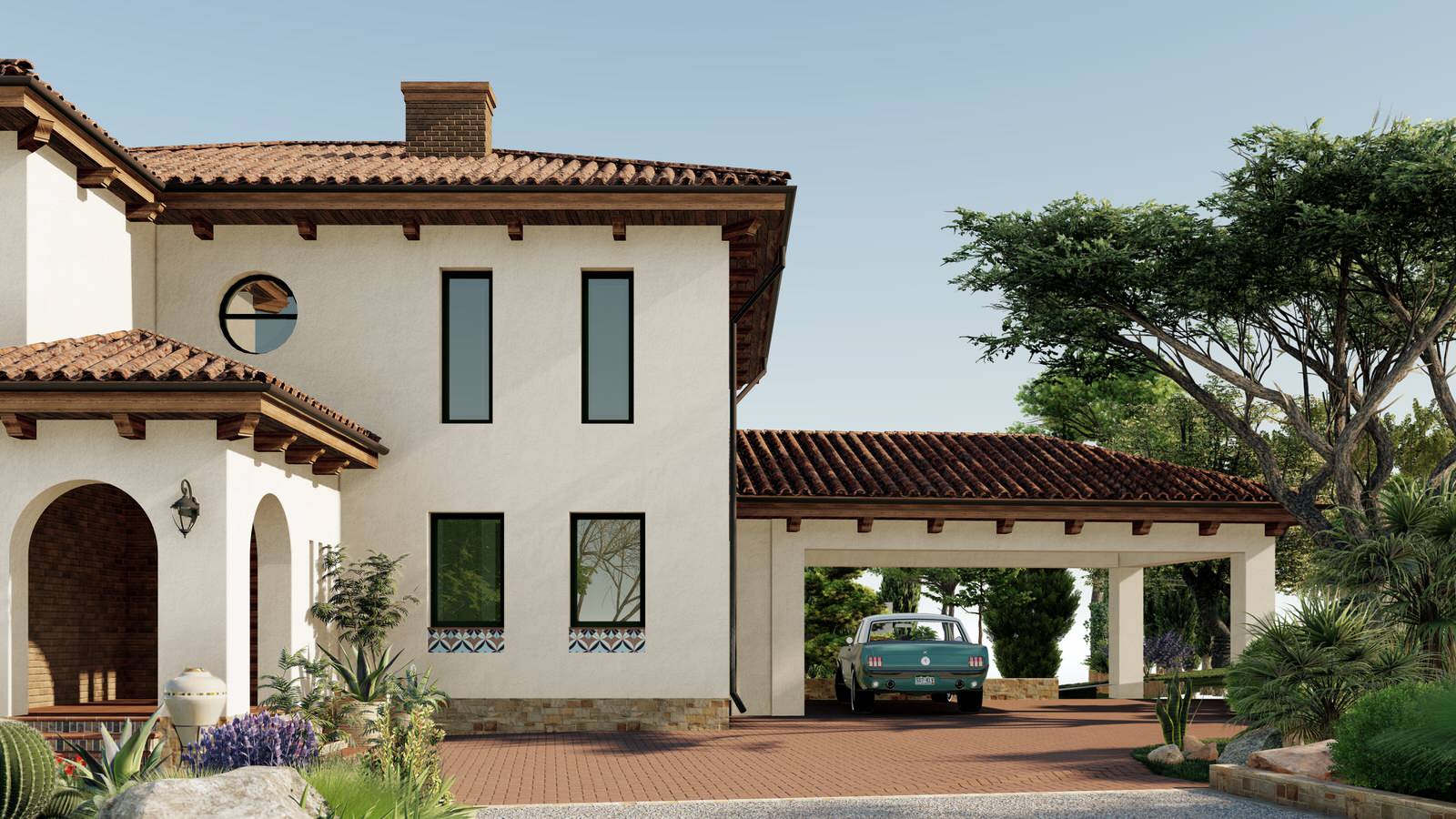 Villa Mediterra. Коттедж в средиземноморском стиле