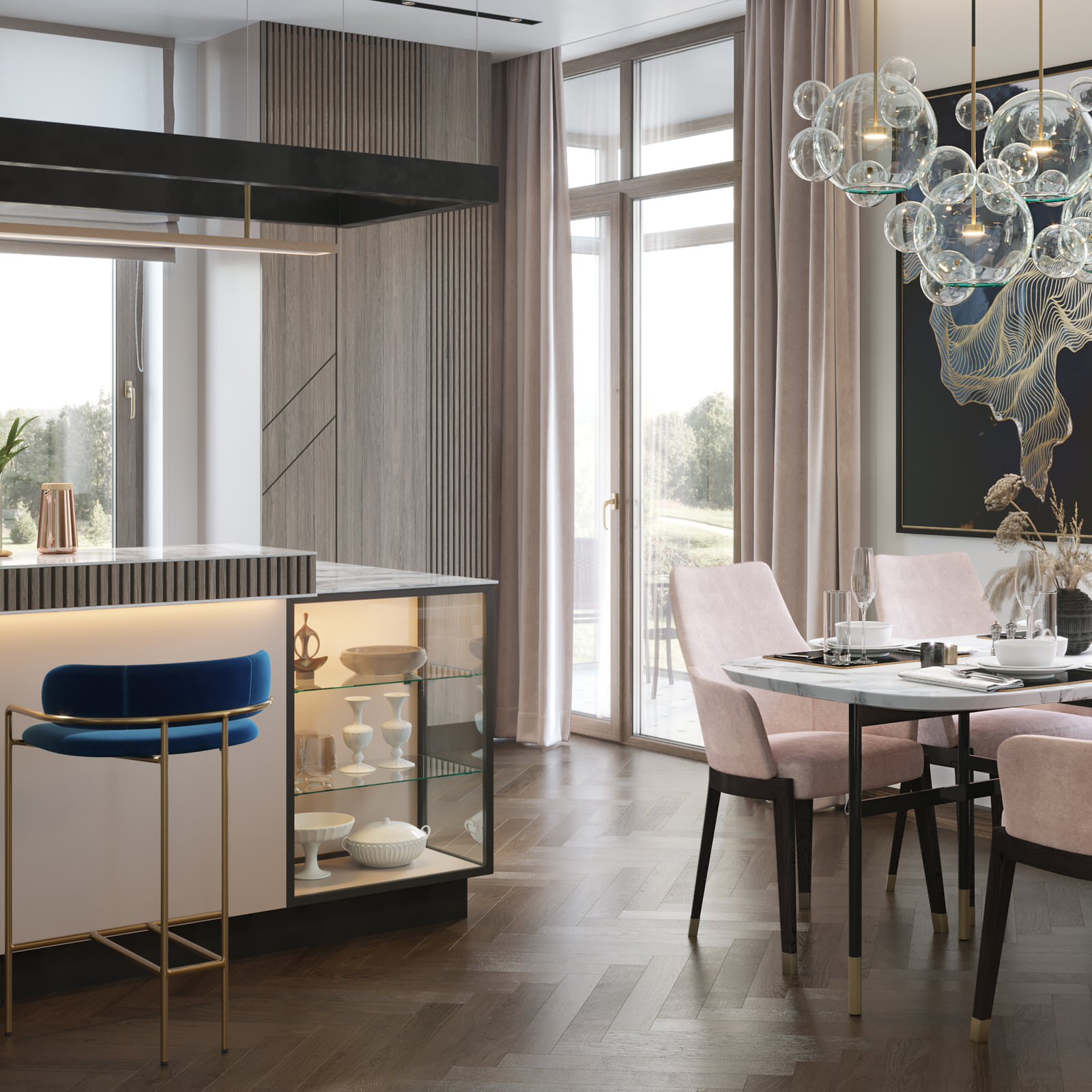 Квартира для молодой семьи 150м2