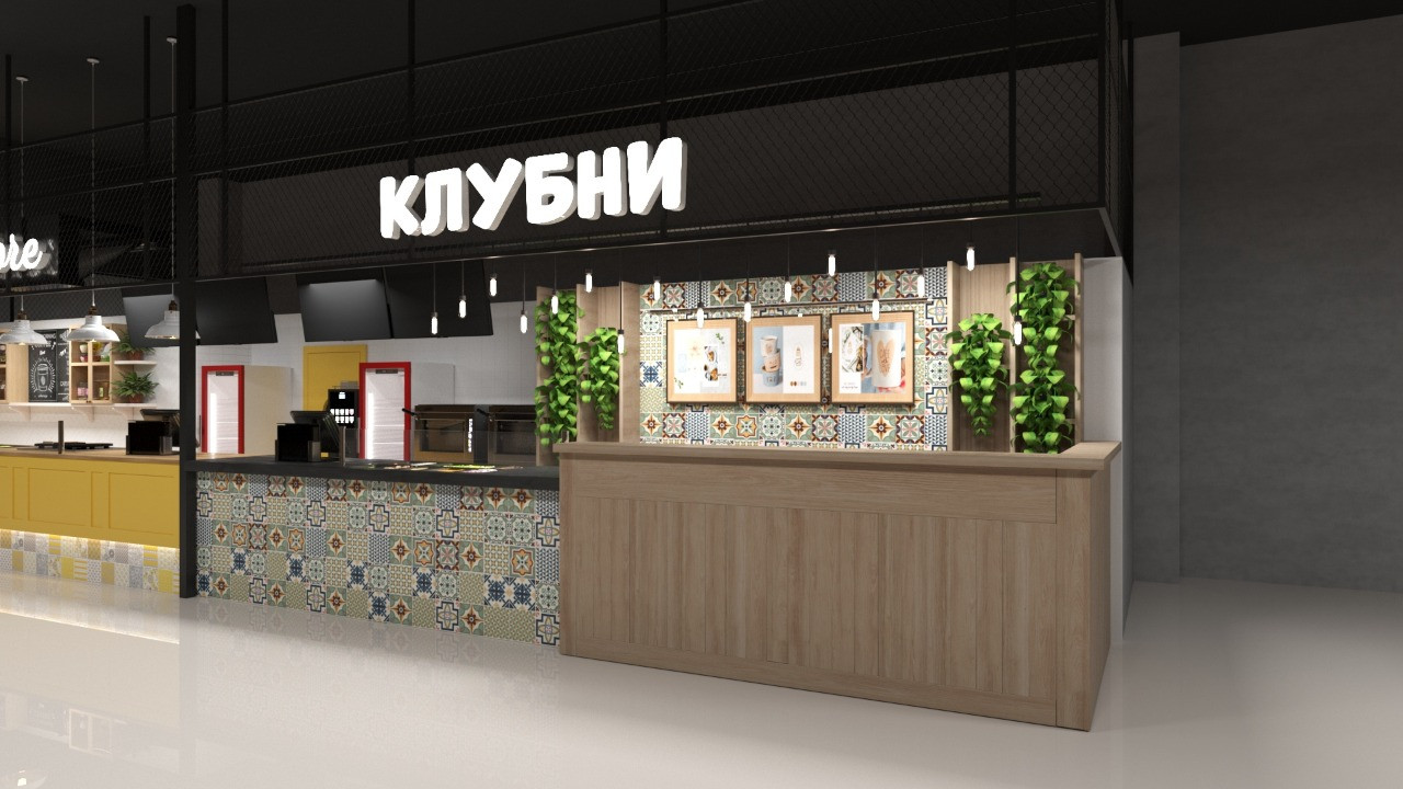 Дизайн корнеров в Гастропарке, ТРЦ "Фокус"