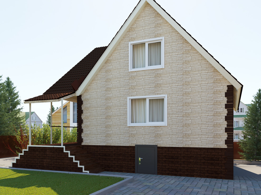 Дизайн фасада малоэтажного дома