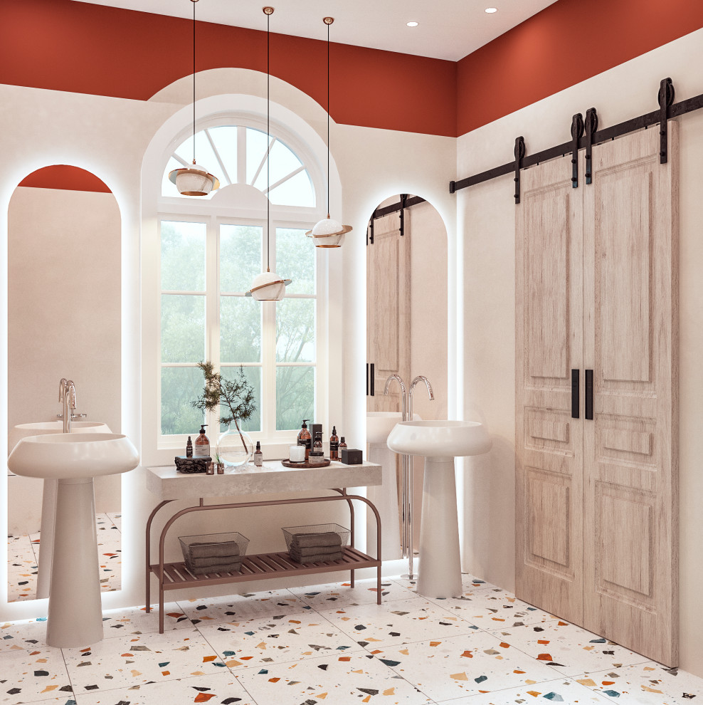 Гостевой санузле в загородном доме