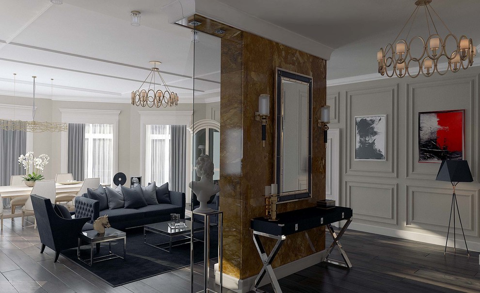 Дизайн проект дома с элементами классики