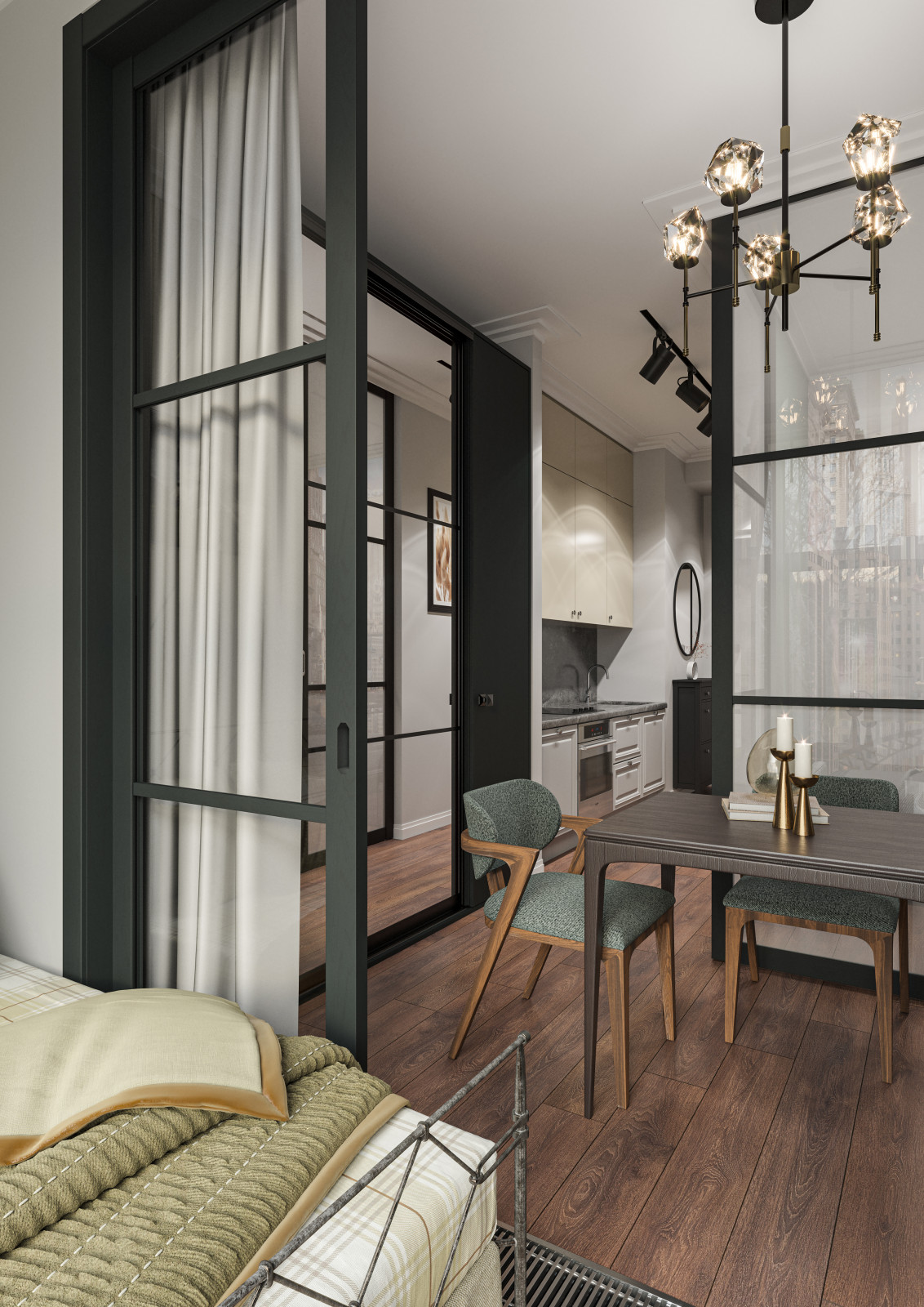 Обеденный стол+ Кухня + Гостиная