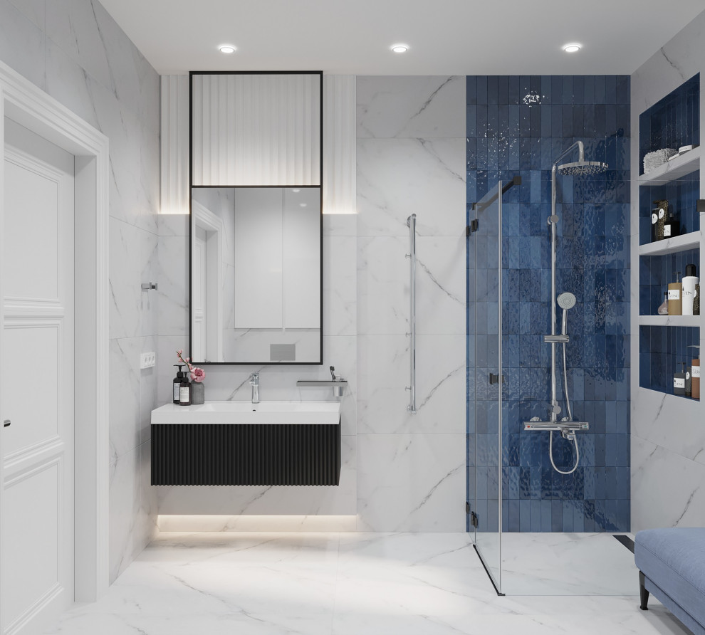 Одноэтажный дом в неоклассике