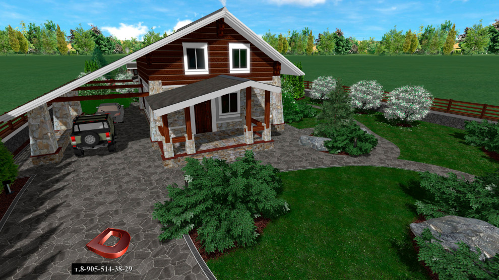 Проект ландшафтного дизайна участка 20 соток,