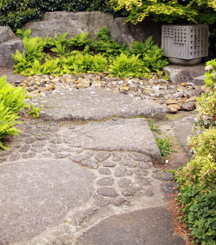 Мощение из натурального камня.