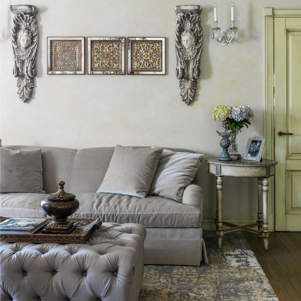 Дизайн гостиной в загородном доме