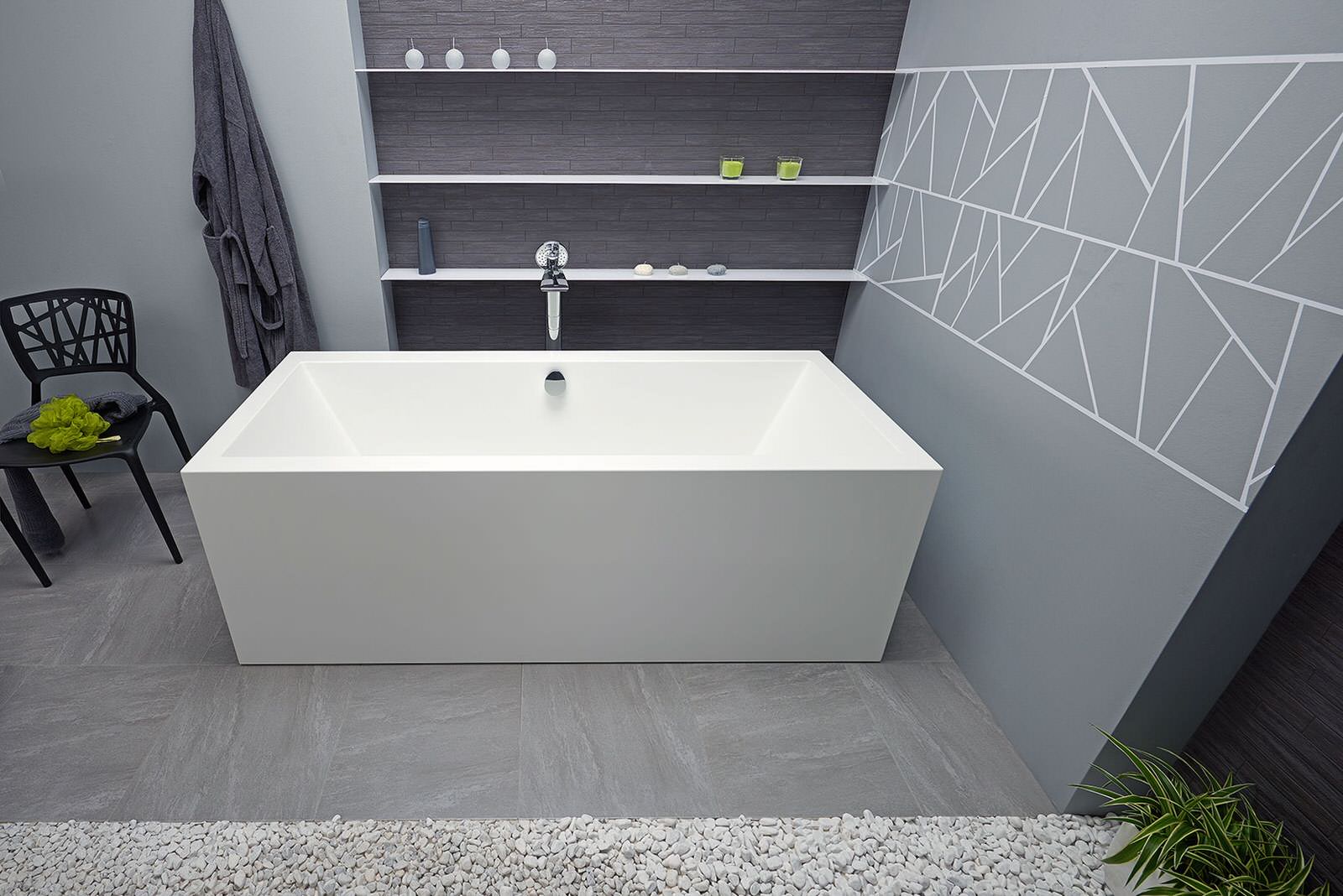 Continental Отдельностоящая Каменная Ванна от Viva Lusso