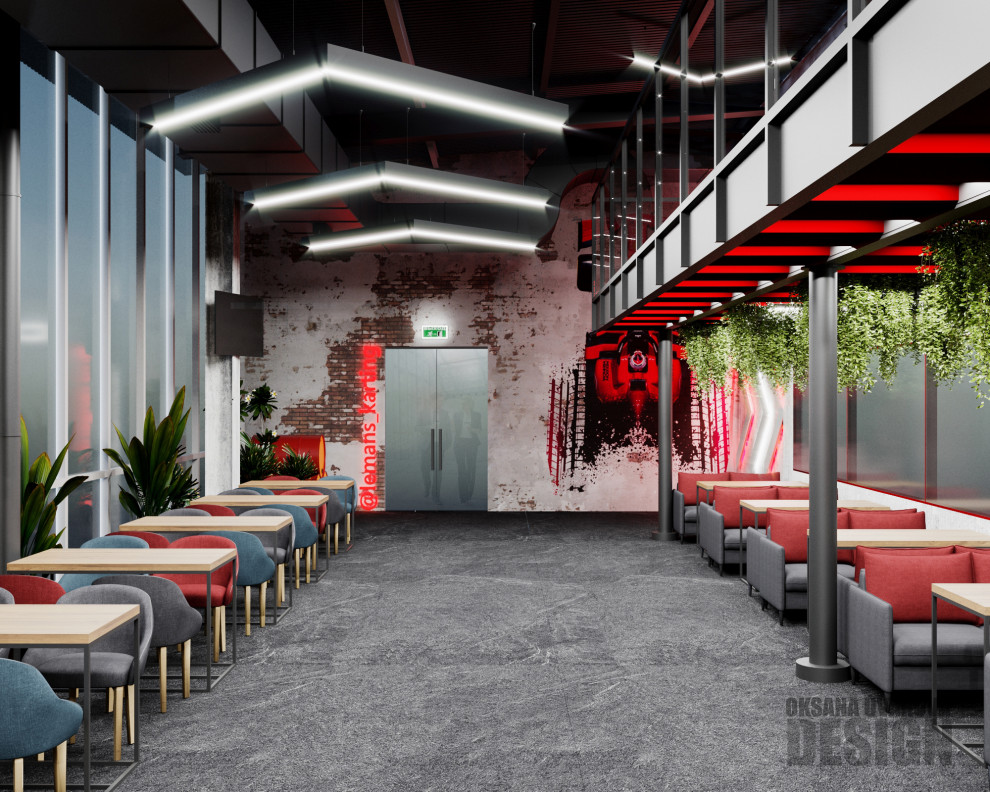 Обложка проекта: Дизайн ресторана в картинг-клубе