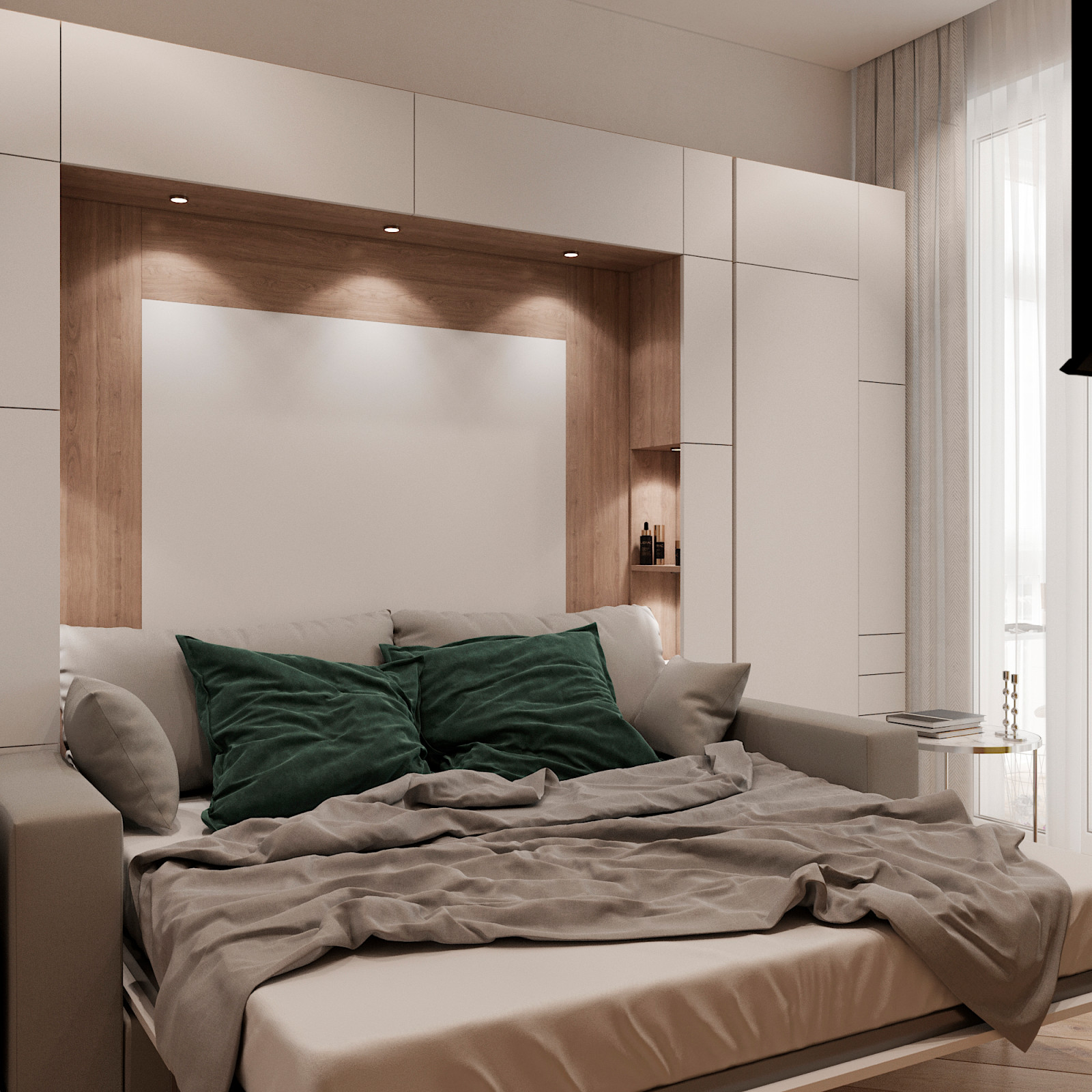 Дизайн-проект квартиры общей площадью - 86 м.кв. в г. Химки, ЖК "Маяк"