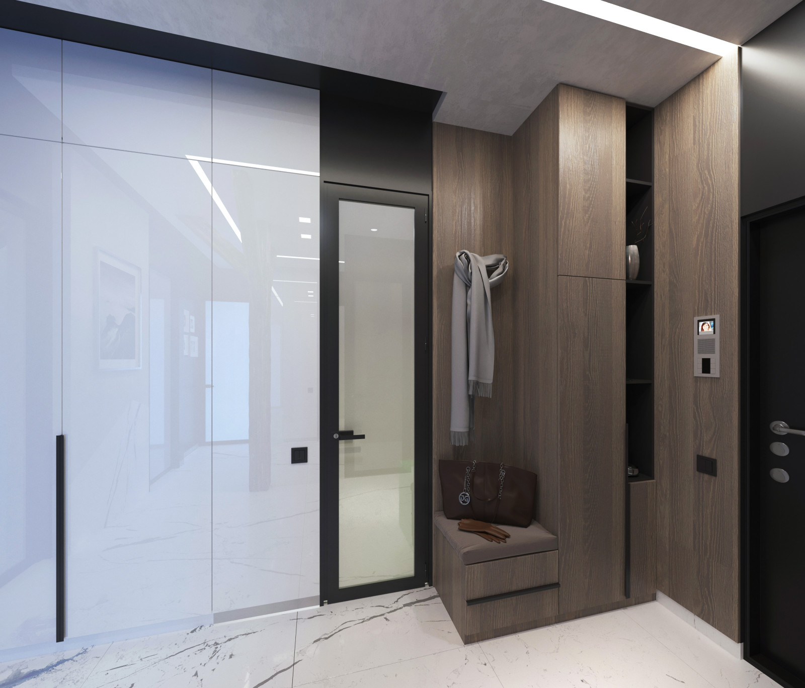 Интерьер квартиры ЖК "ЭВОЛЮЦИЯ", Новосибирск