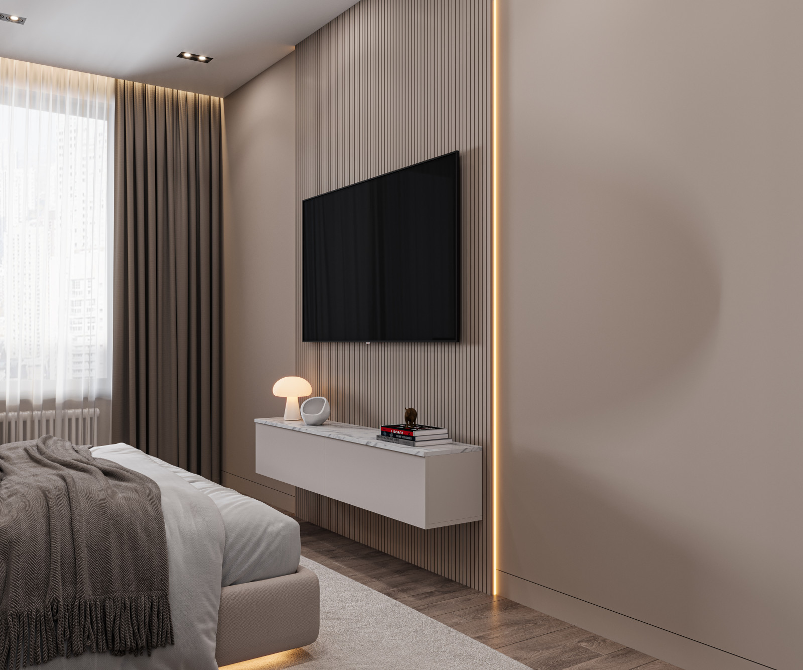 Дизайн проект интерьера  level Нагатинский