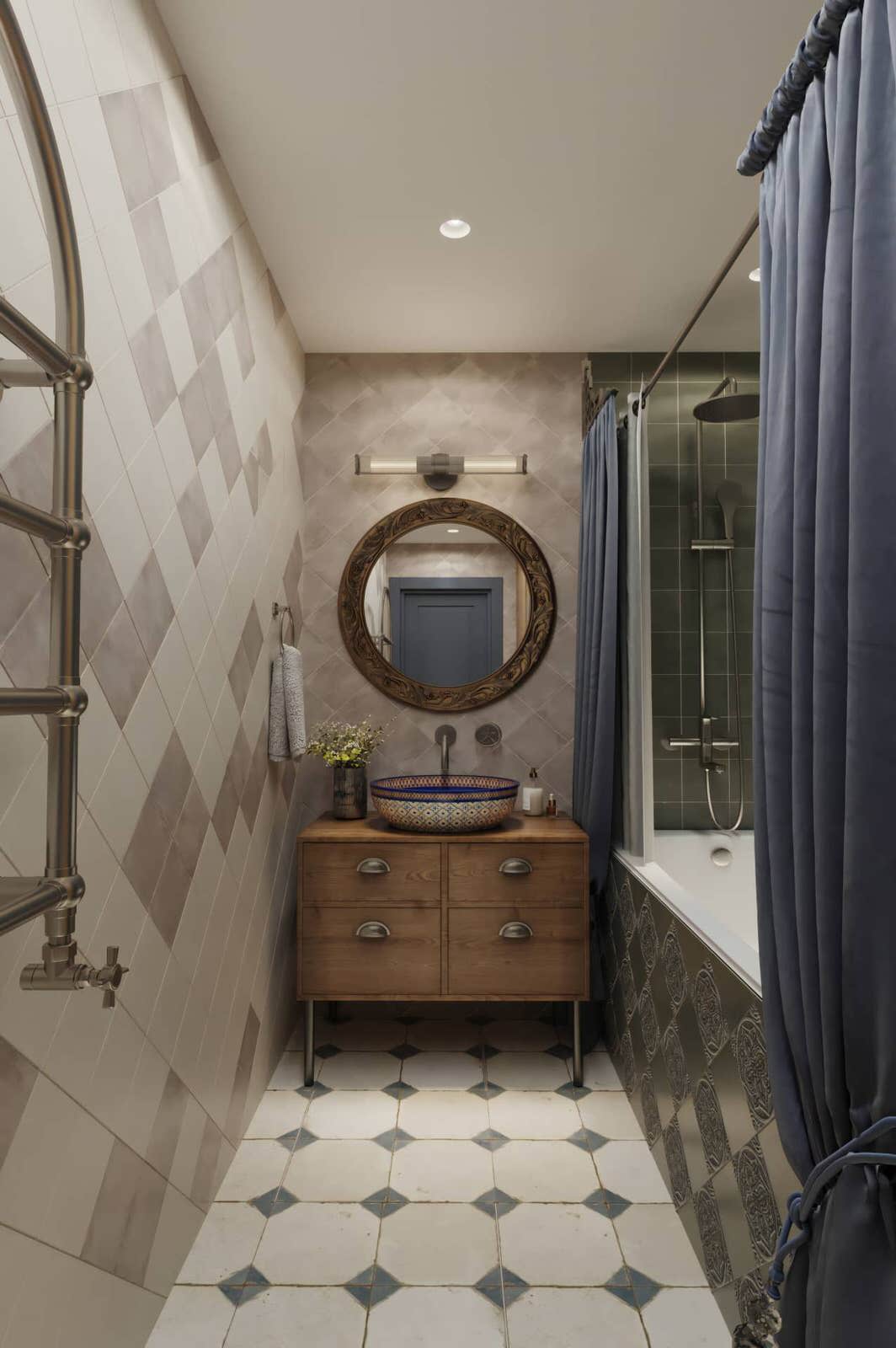 Дизайн и ремонт квартиры в КП «Новогорск» — Единство противоположностей