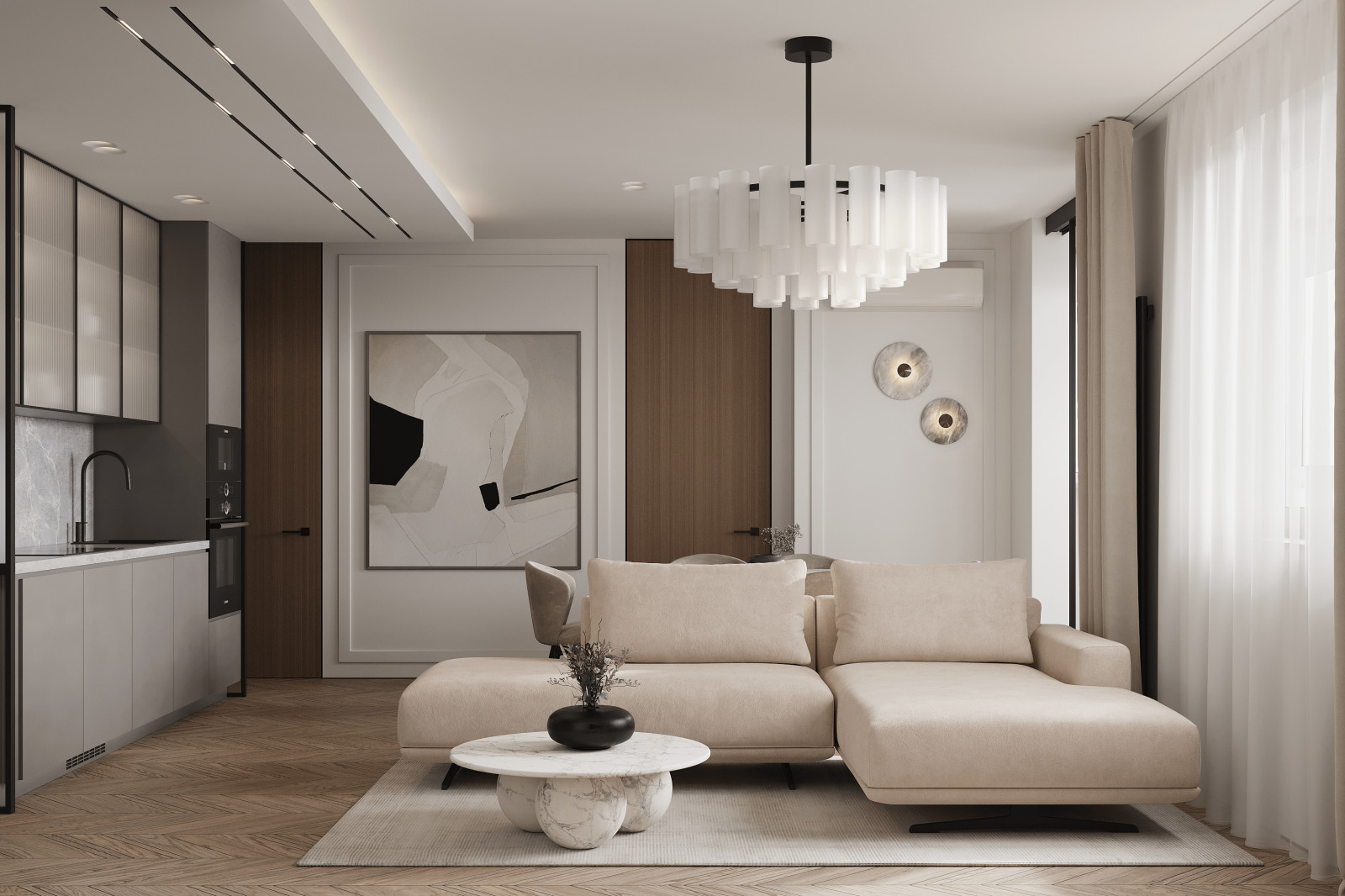 Современная квартира для молодой семьи