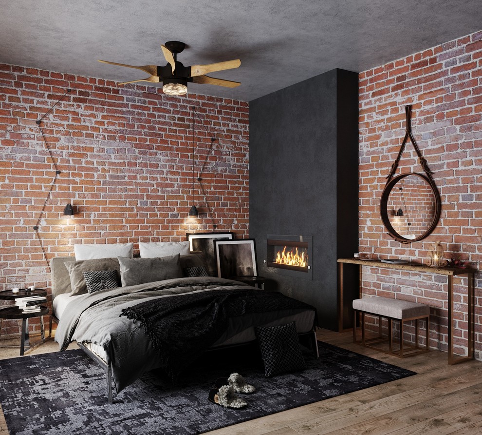 3D проект квартиры-студии 55 м.кв.