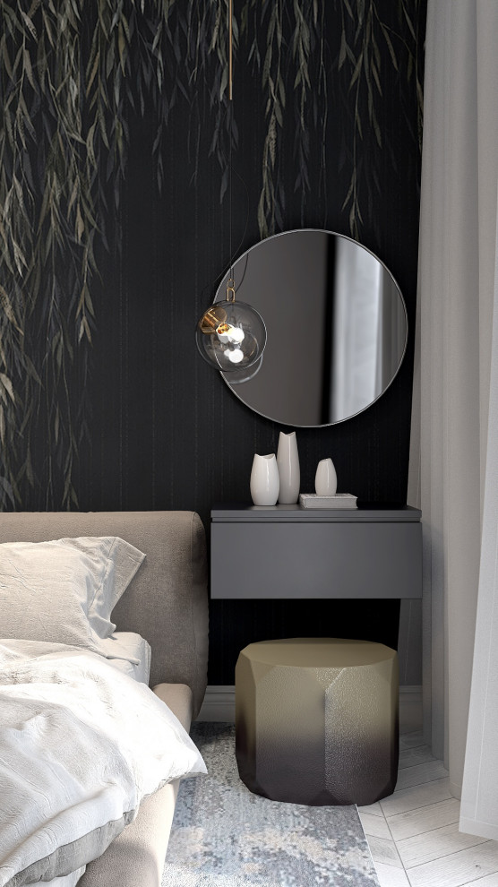 Обложка проекта: Темная спальня, дом в Павловске