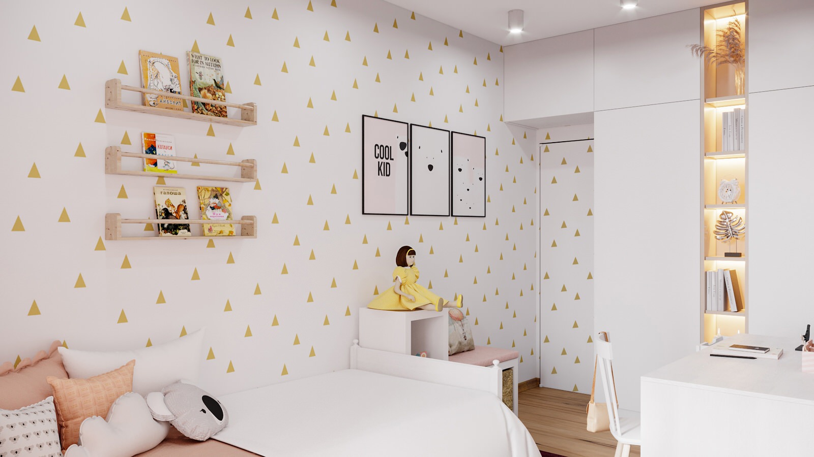 Дизайн-проект квартиры 100кв.м. для семьи из 4х человек в Северном парке