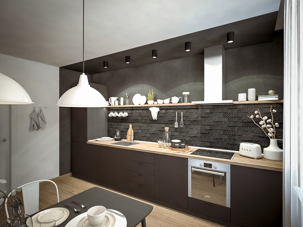 Смелая контрастная квартира