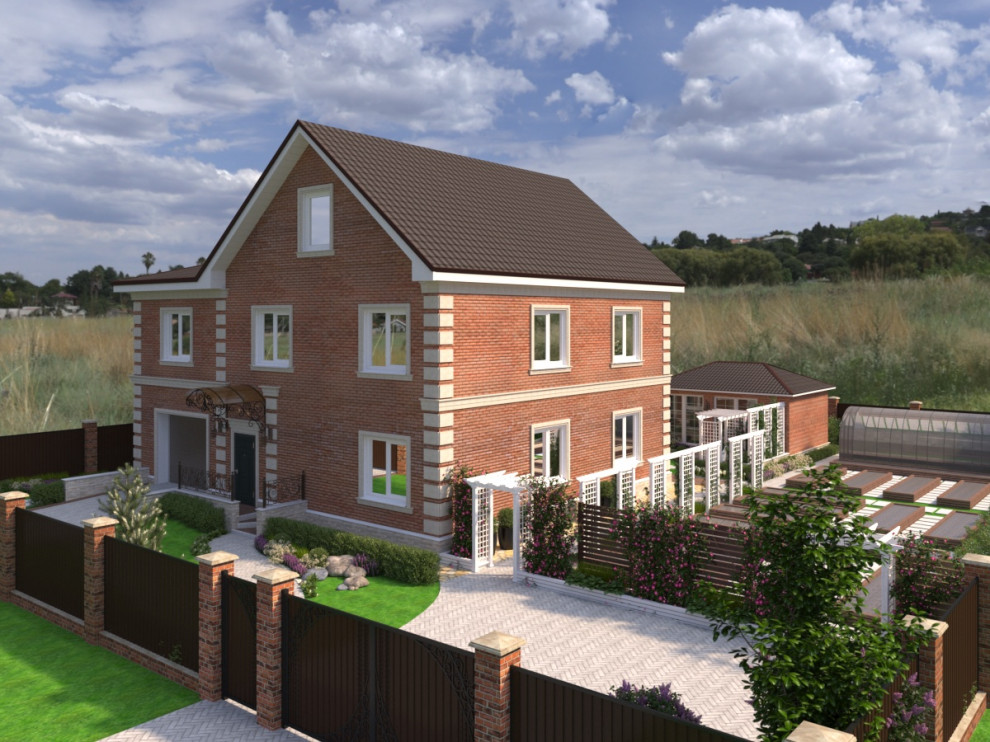 Ладшафтный дизайн участка с частным домом