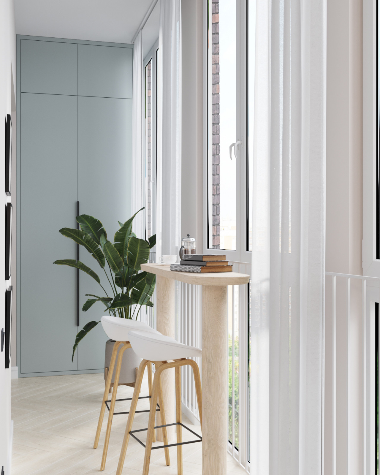 Дизайн-проект квартиры, площадью 59,25 м2, мкр Северный, жк Риф