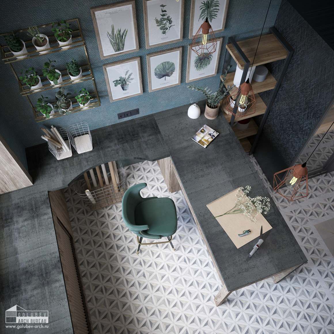 Обложка проекта: Проект цветочного салона Wondery, ЖК Эдельвейс, 18 м2