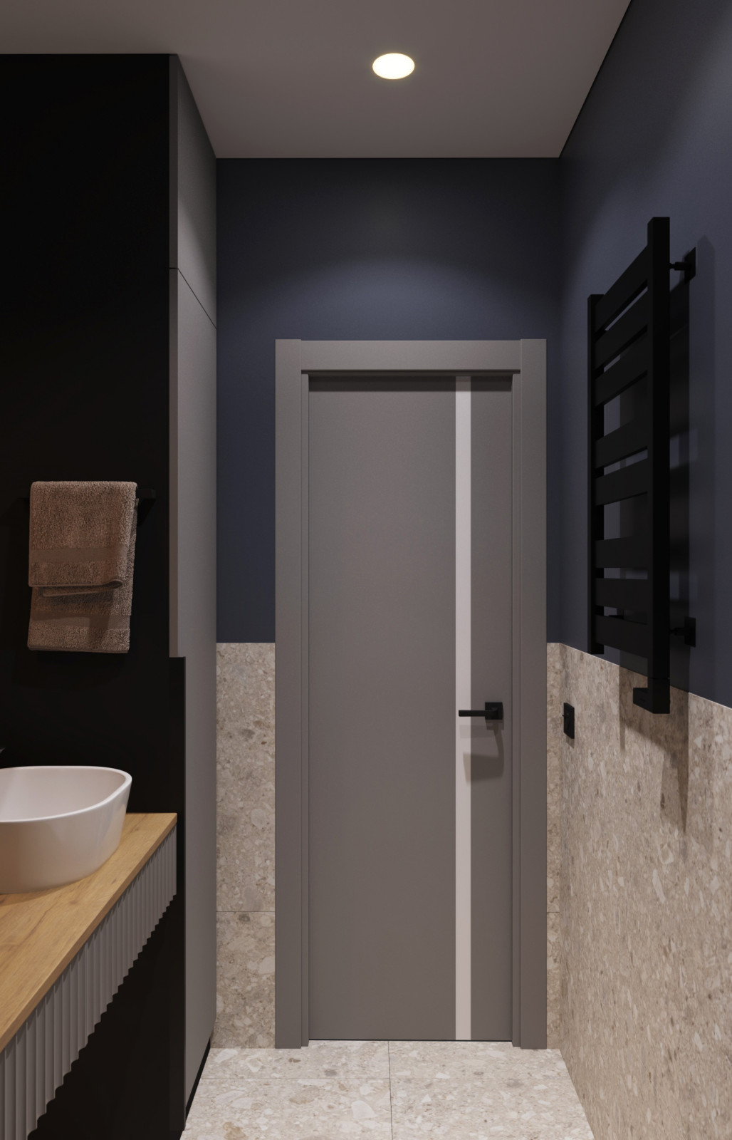 Гостевой санузел (Трехкомнатная квартира, Пенза)