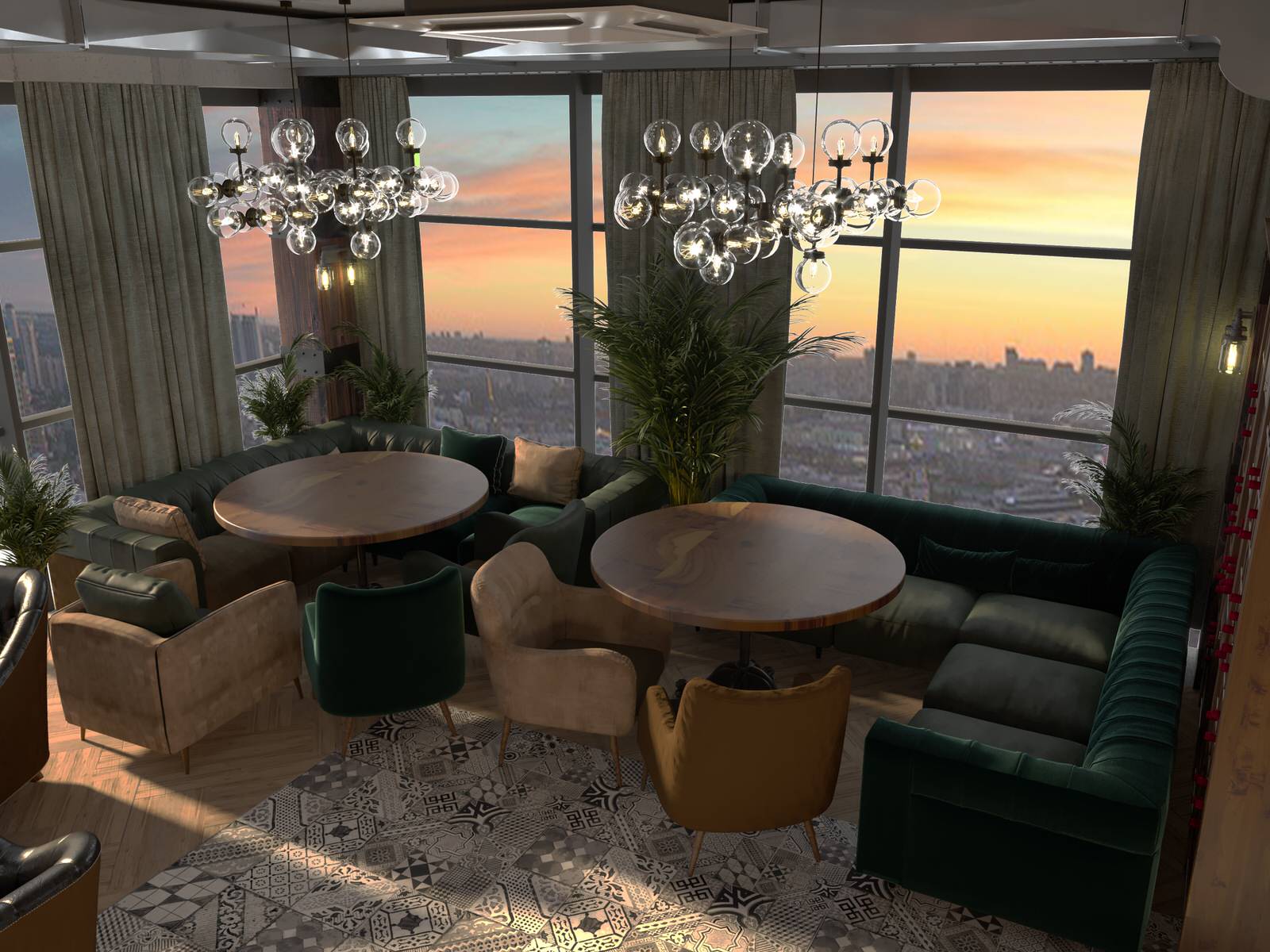 Дизайн-проект ресторана для Harley-Davidson Самара