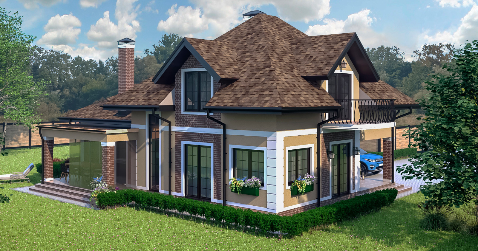 Гостевой дом со СПА зоной и большим гаражем