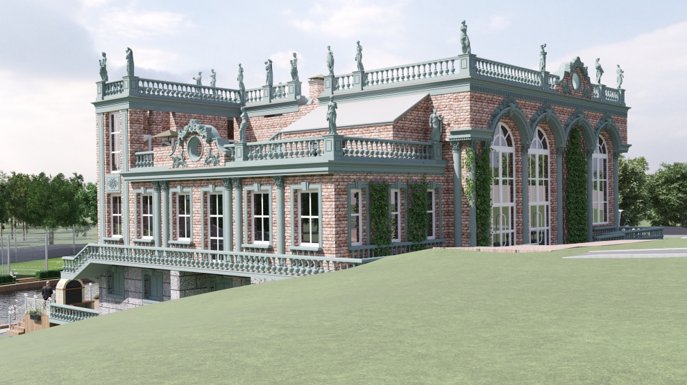 ПРОЕКТ - итальянский павильон , чАСТНЫЙ банкетный зал НА 150 ЧЕЛ