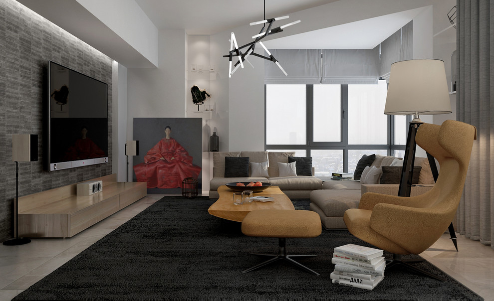 Дизайн-проект трехкомнатной квартиры в современном стиле г.Иркутск