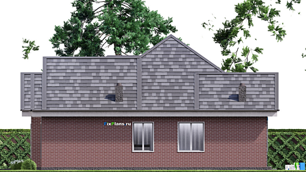 Проект одноэтажного дома 17х14м S176м2 F-16721