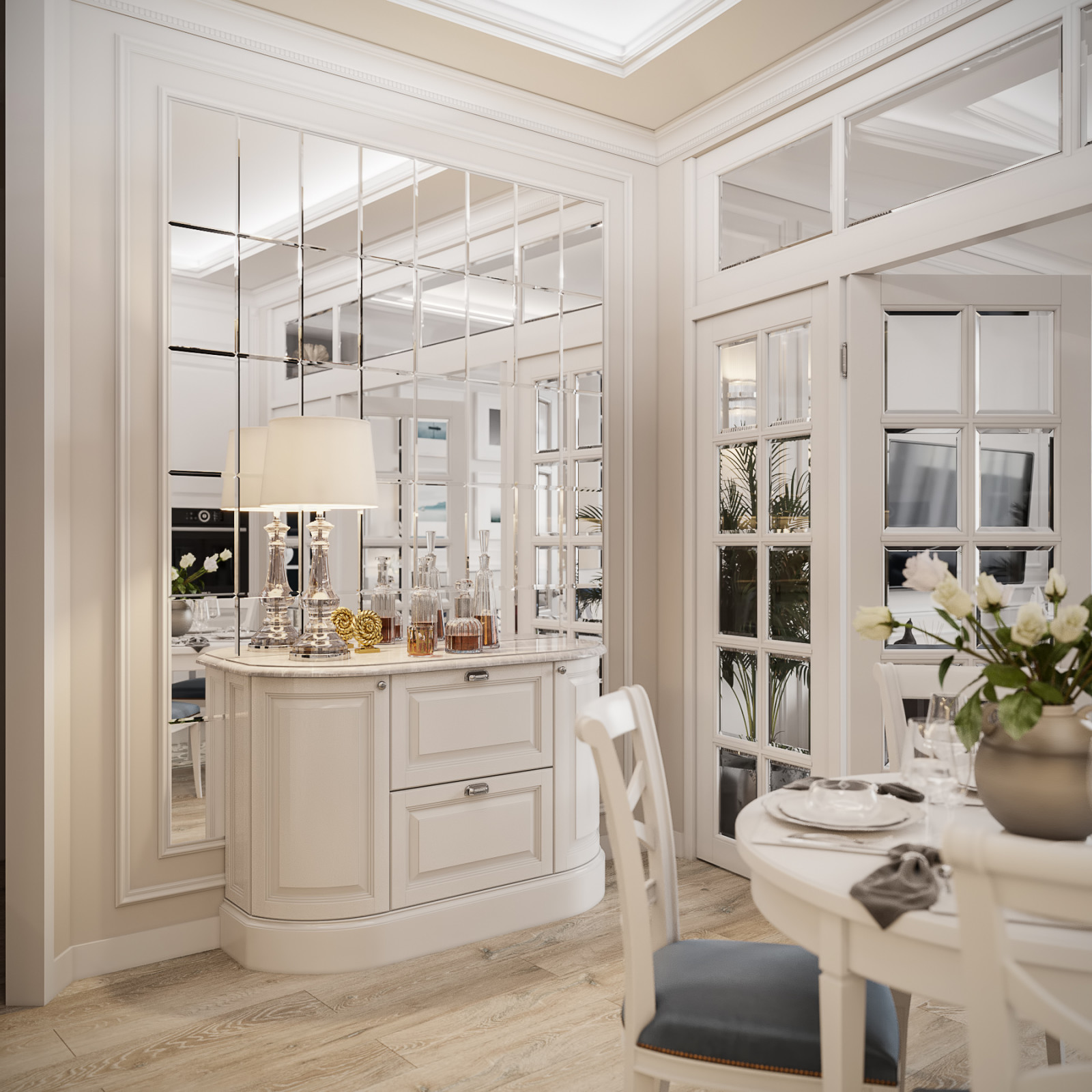 3-комнатная квартира в стиле Американская классика