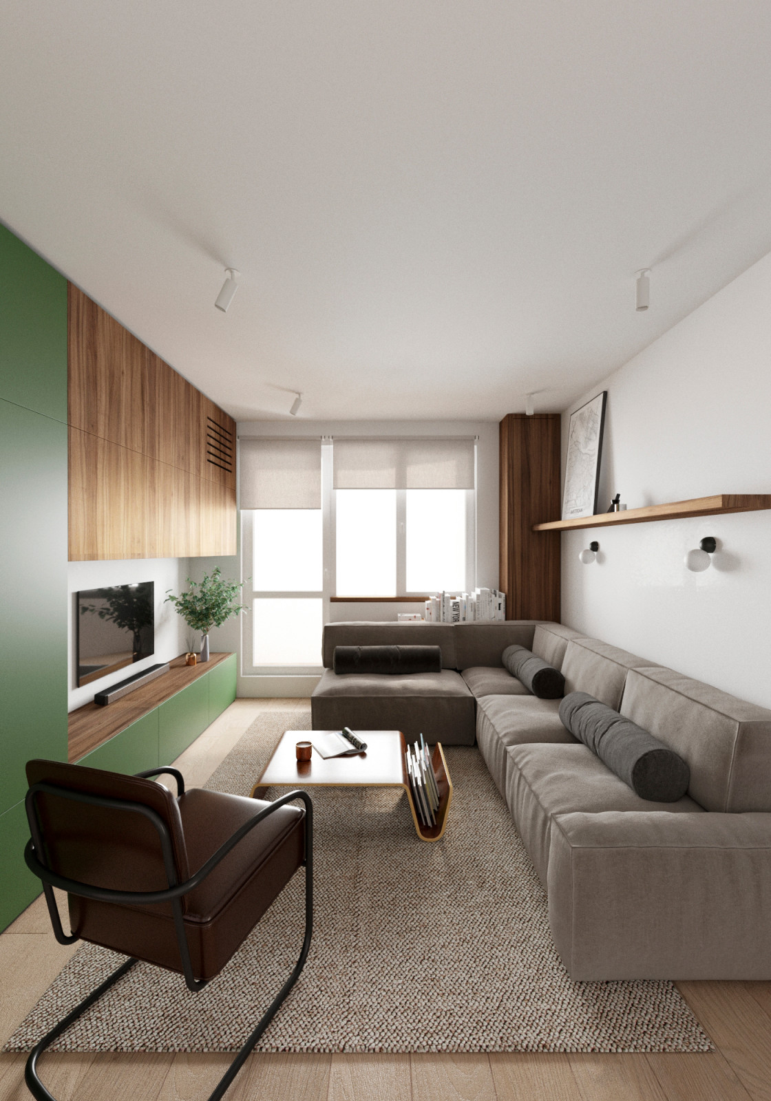 Обложка проекта: Дизайн-проект квартиры в ЖК Некрасовка