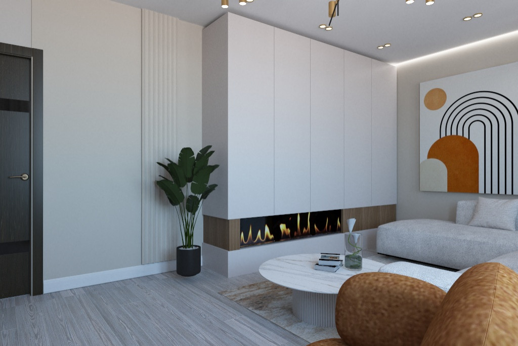 Ракурсы гостиной и детской.