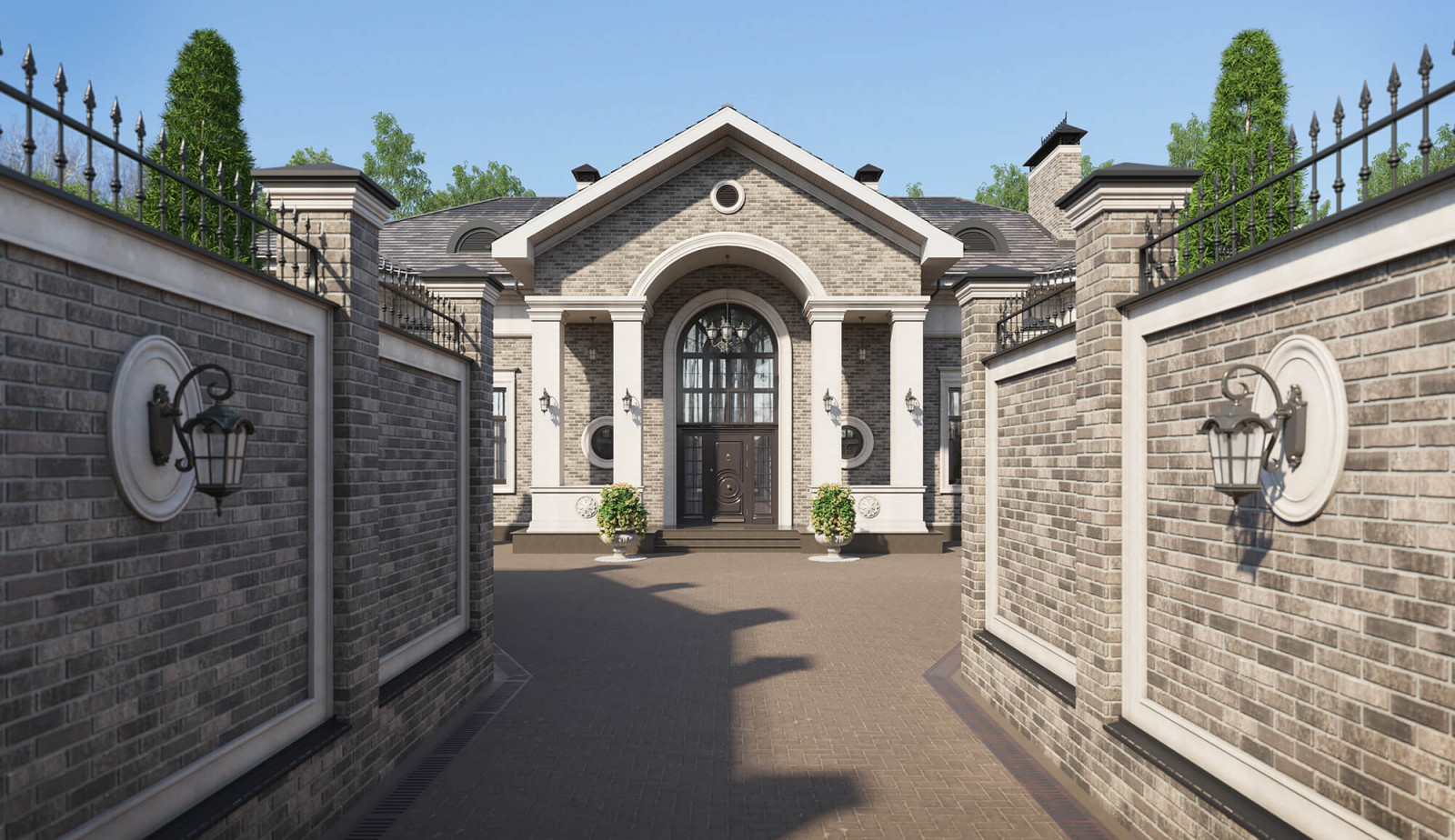 Архитектурный проект одноэтажного жилого дома площадью 400 кв.м.