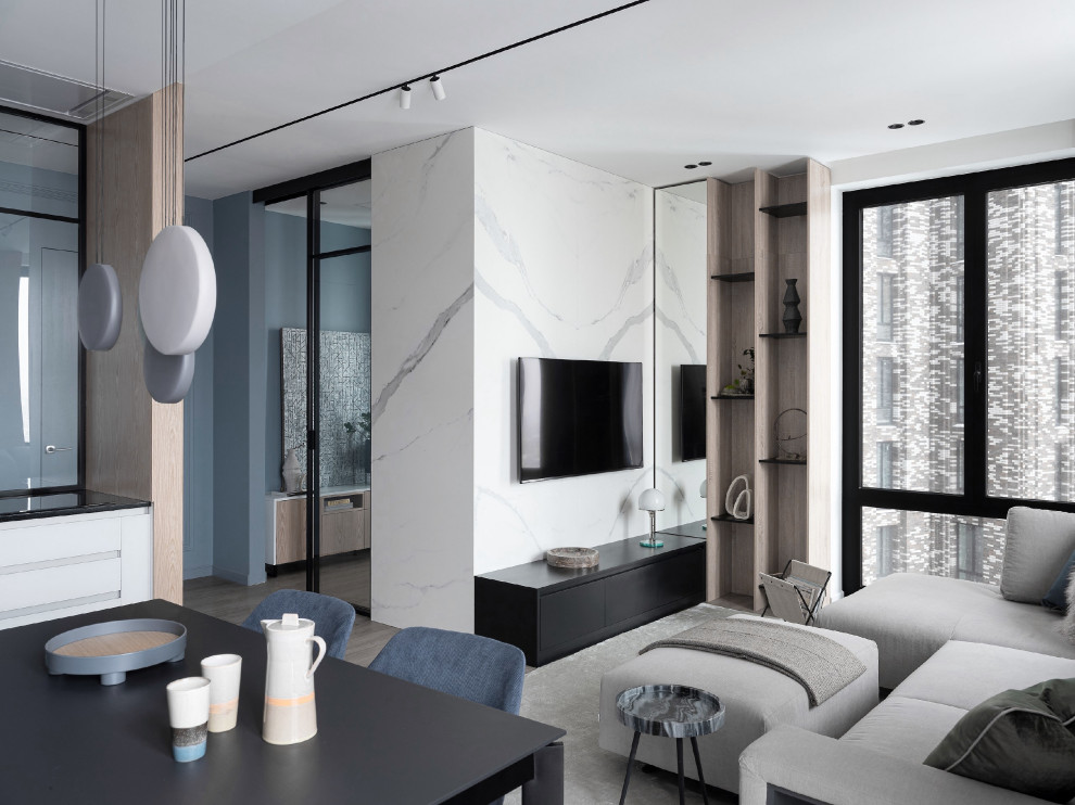 Houzz тур: Квартира с прозрачным кабинетом