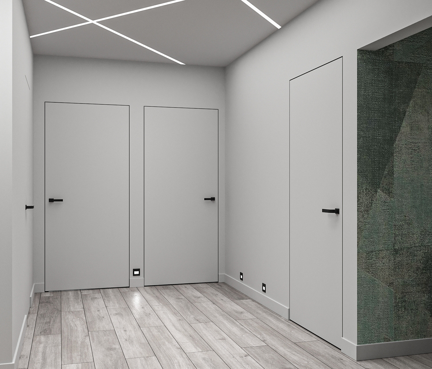 Минималистичная квартира с перетекающими гармоничными пространствами.