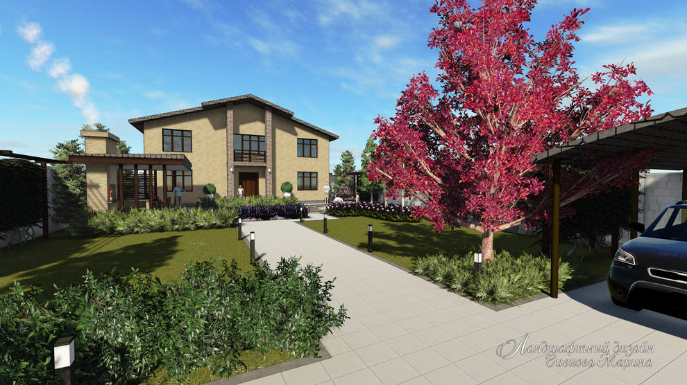 Небольшой сад в современном стиле