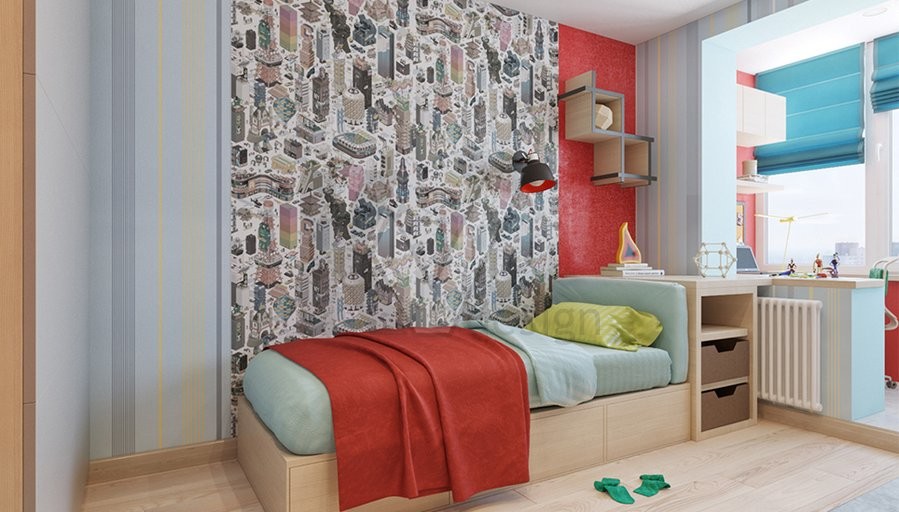 Дизайн 4-комнатной квартиры П-46М, Железнодорожный