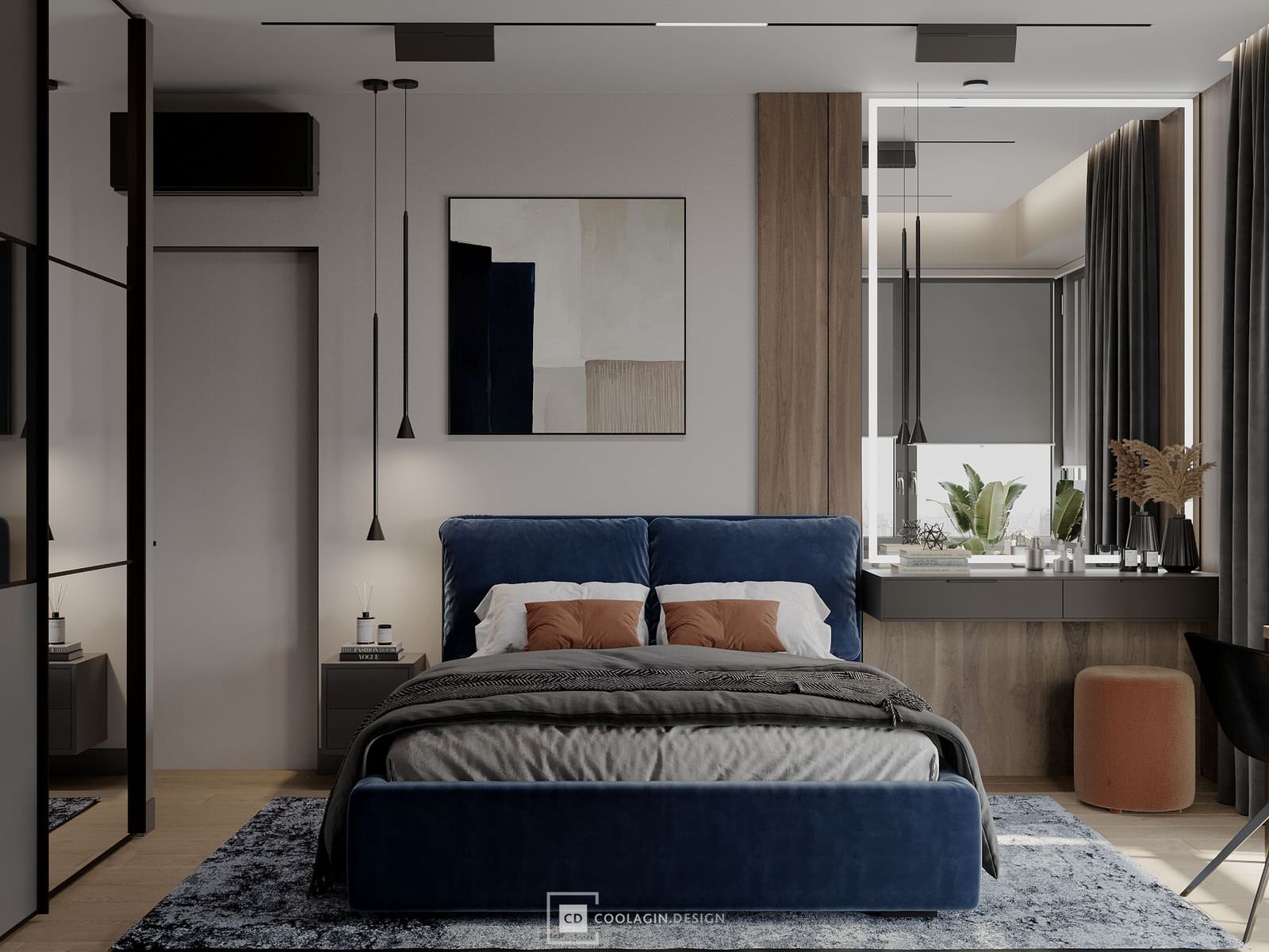 Стильная квартира с панорамными окнами даже в санузле