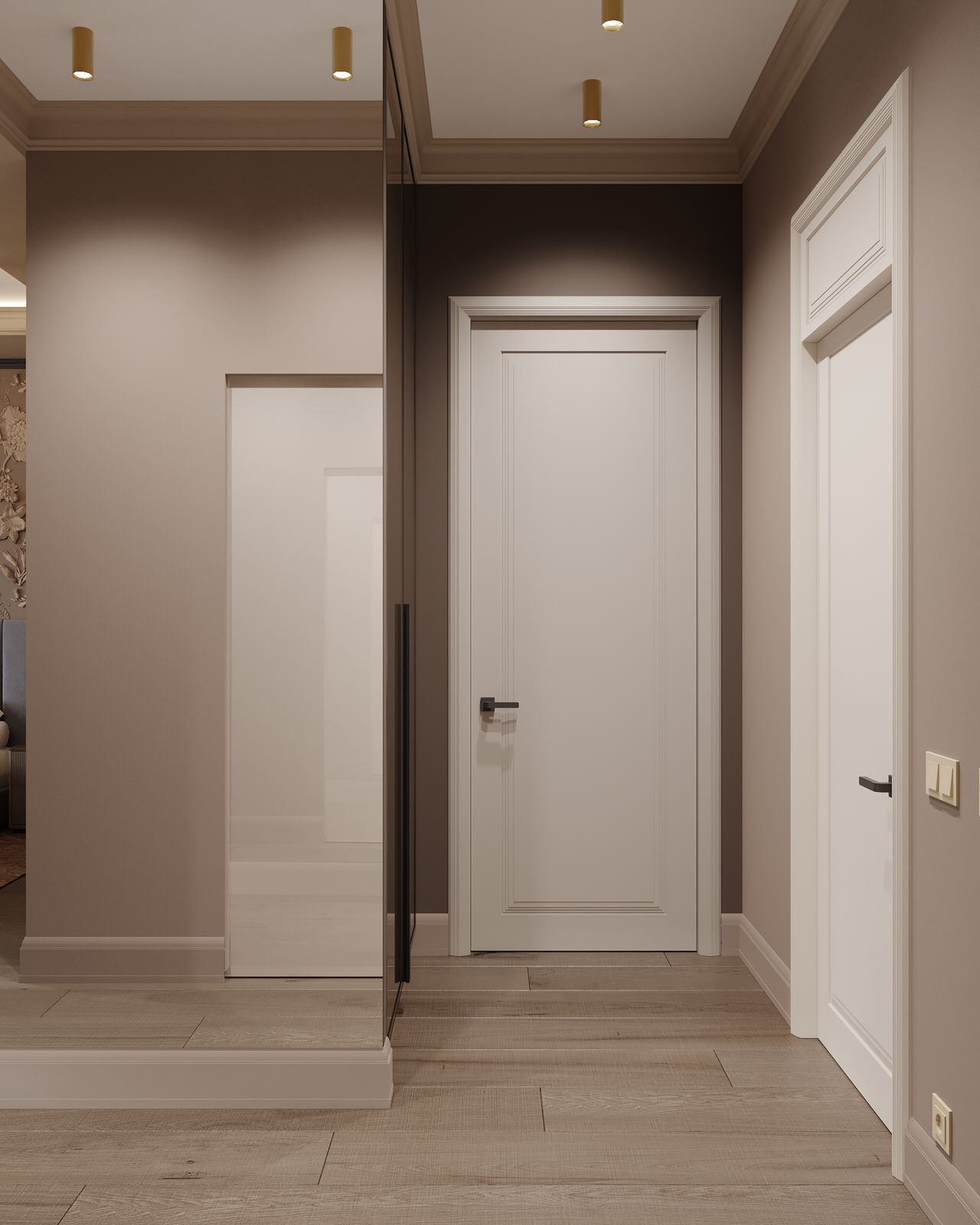 Современная четырехкомнатная квартира площадью 170 м²