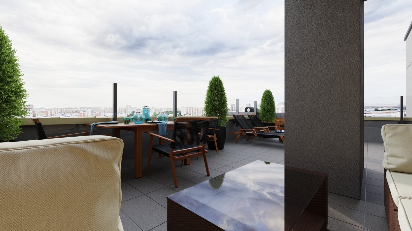 Двухуровневая квартира с террасой