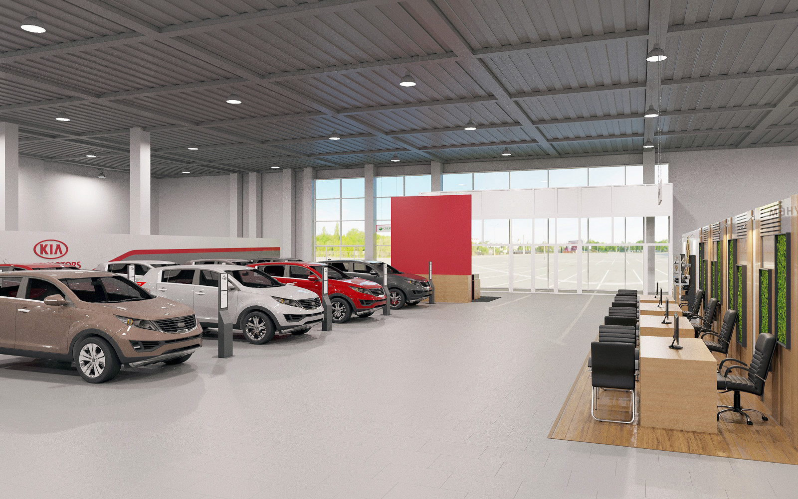 Шоу-рум автоцентра KIA motors
