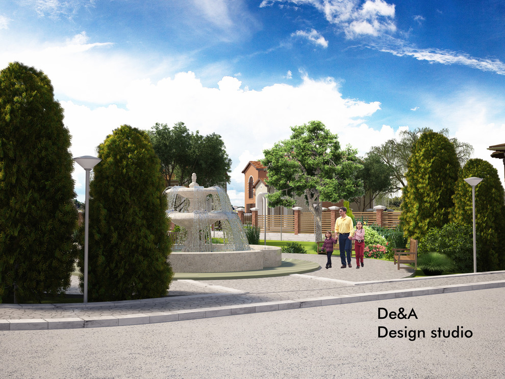 Визуализация коттеджного поселка